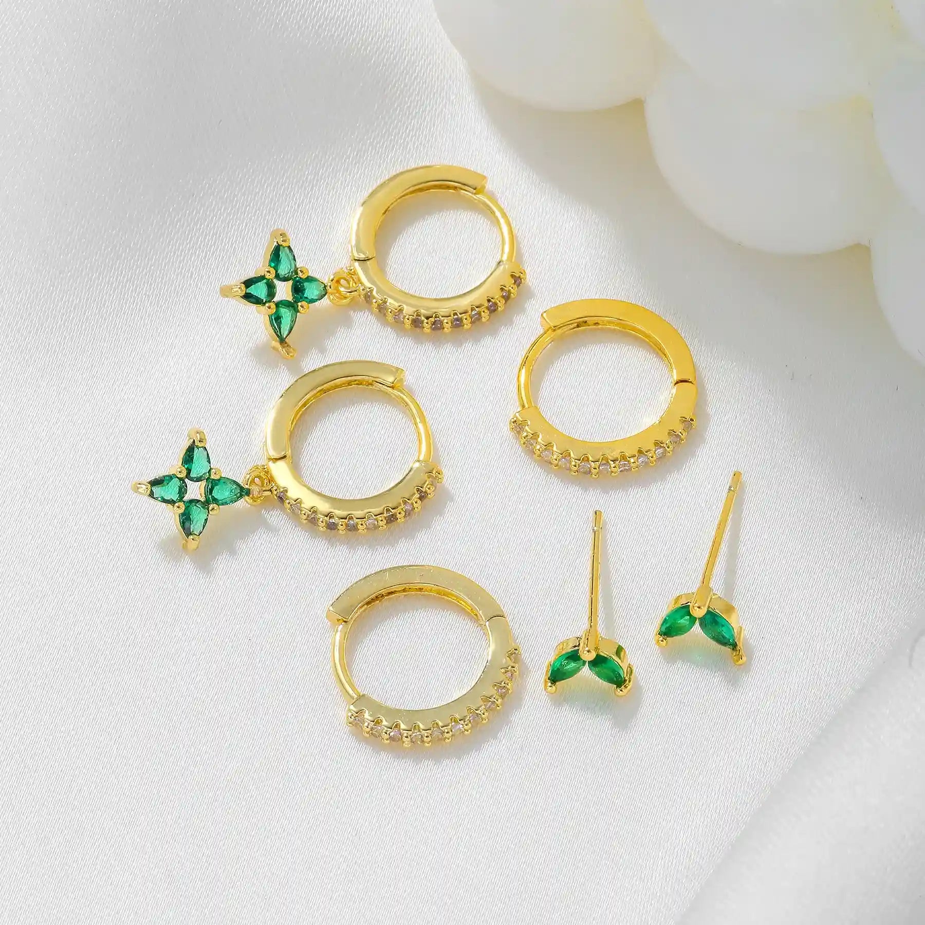 Everyday Minimal Piercing Set-Green