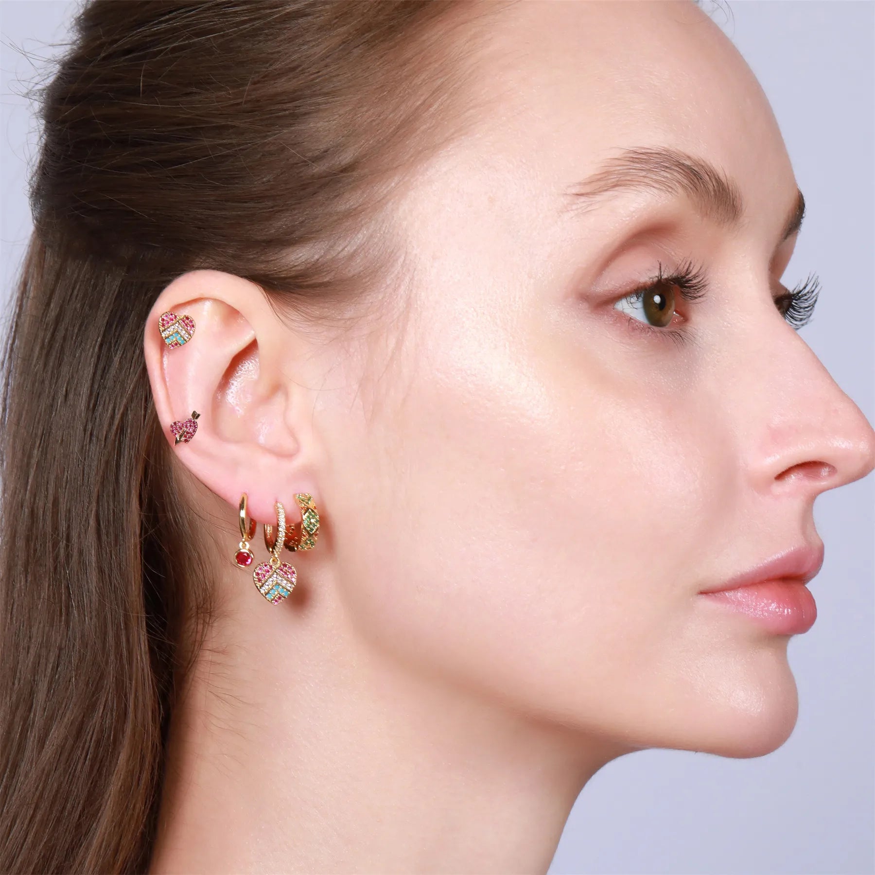 Pixel Heart Piercing Set (Not in Pair)