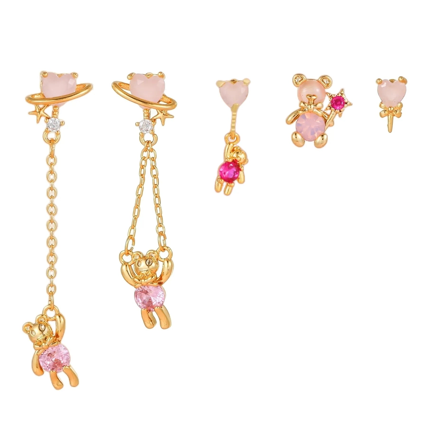 Pink Crush Piercing Set (Not in Pair)