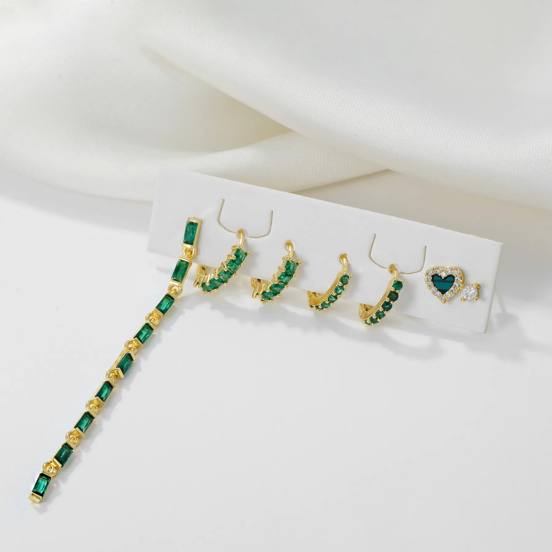 Stacked In Green (Not in Pair)