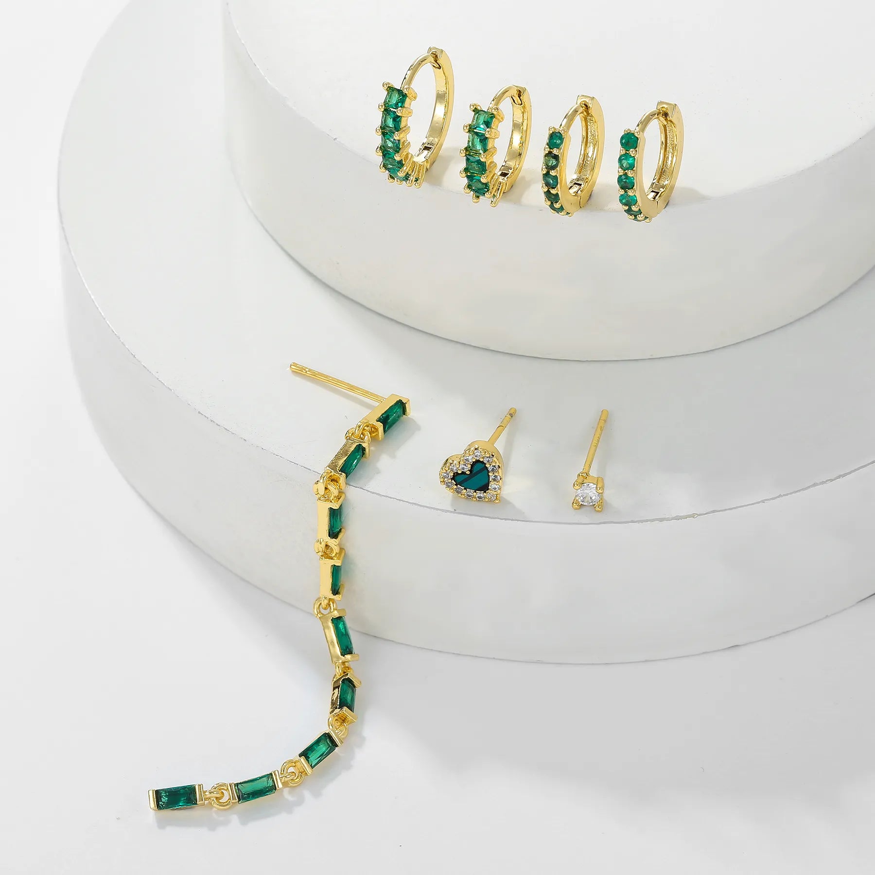 Stacked In Green (Not in Pair)