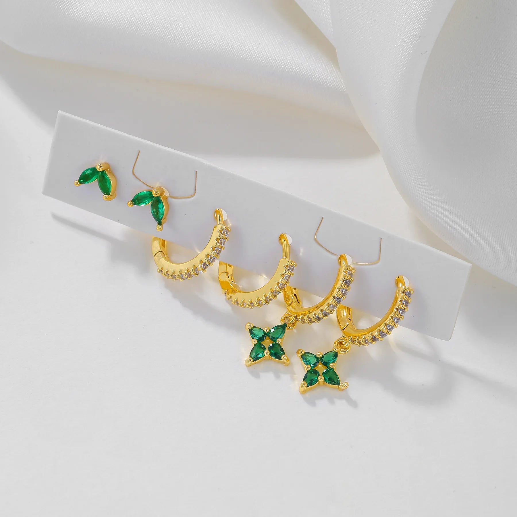 Everyday Minimal Piercing Set-Green