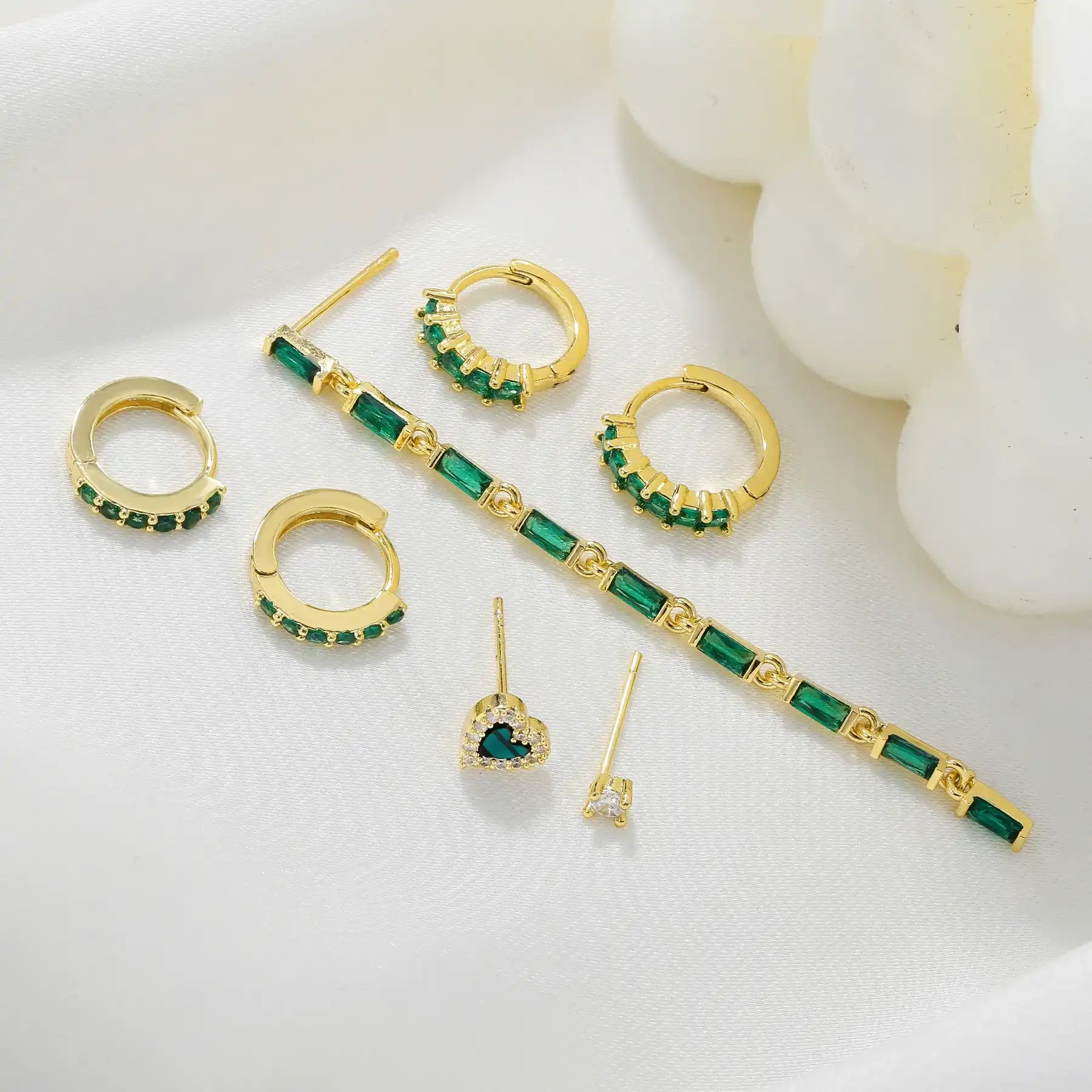 Stacked In Green (Not in Pair)